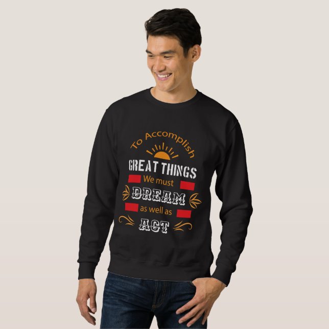 Sudadera Para lograr grandes cosas (Anverso completo)
