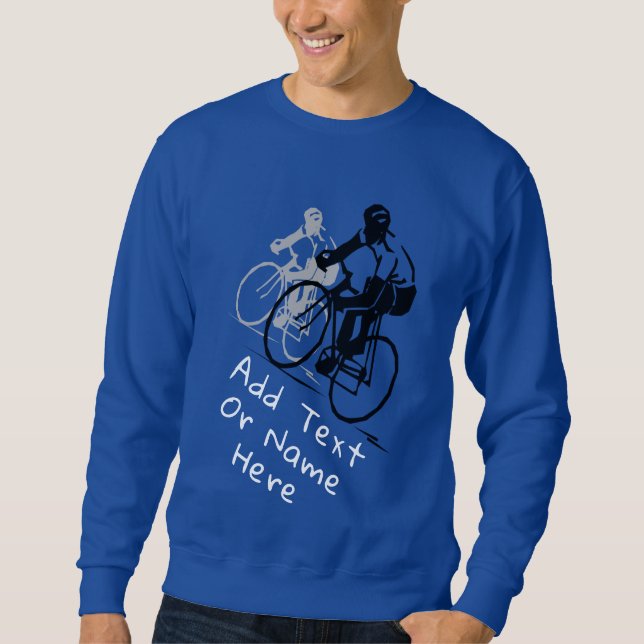 Sudadera Para Los Amantes Del Ciclismo. Personalizar sudade (Anverso)