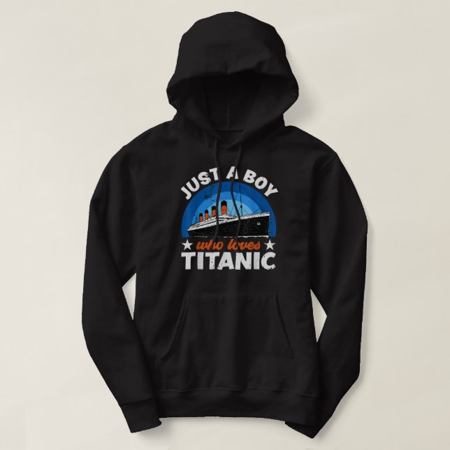 Sudadera Para los chicos que solo aman el RMS Titanic (Diseño del anverso)