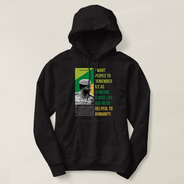 Sudadera Para los hombres mujeres Thomas Revolucionario San (Diseño del anverso)