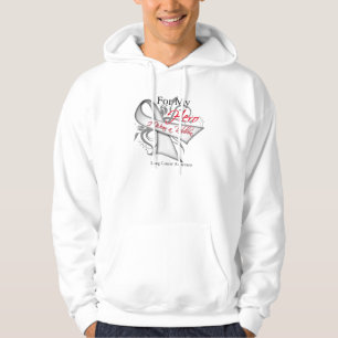 Sudadera Para mi héroe llevo un cáncer de pulmón de la