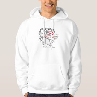 Sudadera Para mi héroe llevo un cáncer de pulmón de la