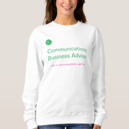 Sudadera para mujer de Asesor de Negocios de Comun