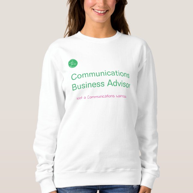 Sudadera para mujer de Asesor de Negocios de Comun (Anverso)