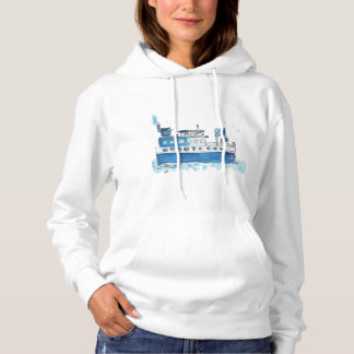 Sudadera para mujer del barco de pesca