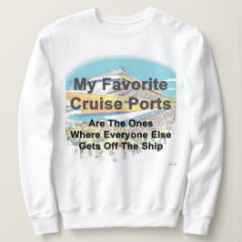 SUDADERA PARA MUJER - Mis Puertos de Crucero Favor