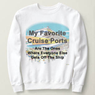 SUDADERA PARA MUJER - Mis Puertos de Crucero Favor