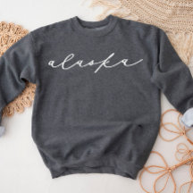 Sudadera para mujeres Alaska Script State