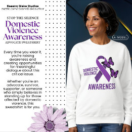 Sudadera para mujeres con conciencia sobre la viol
