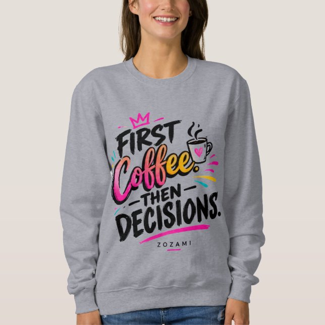 Sudadera para mujeres con 'Powered by Snacks' (Anverso)