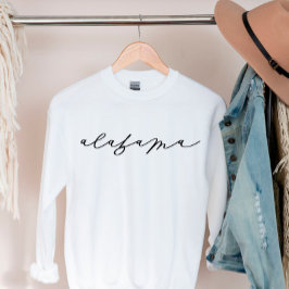 Sudadera para mujeres del estado de Alabama con le