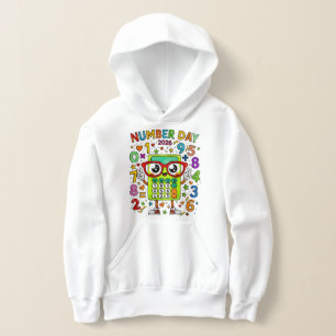Sudadera para niños Día del Número   Números de ma