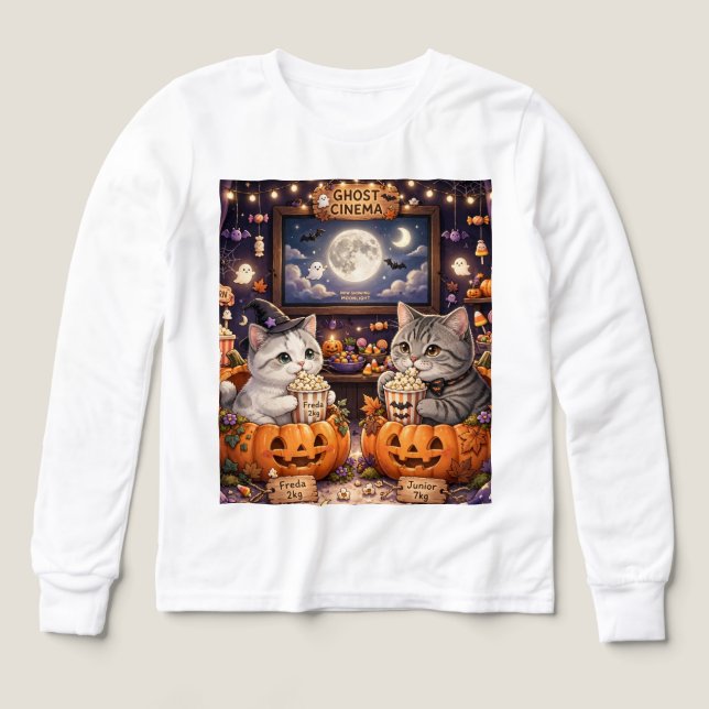 Sudadera para Noche de Película de Halloween de Fr (Diseño frontal)