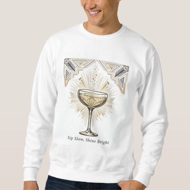 Sudadera para parejas de champán — Éste (Anverso)