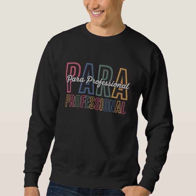 Sudadera Para Profesional Auxiliar Educativo Primer Día de  (Anverso)