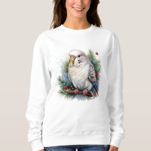 Sudadera Paracaídas blanco encaramado en una rama de pino