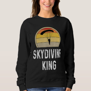 Sudadera Paracaídas Retro Skydiving King Skydiver Sunset