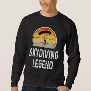 Sudadera Paracaídas Sunset Retro Skydiver Legend