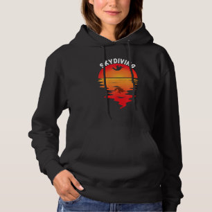 Sudadera Paracaidismo Vintage Atardecer Paracaidista Paraca