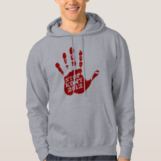 Sudadera Parada José Kony de Handprint del rojo de Kony