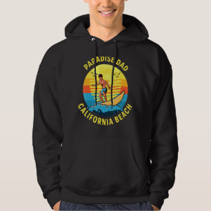 Sudadera Paradise Dad Surfing California Beach