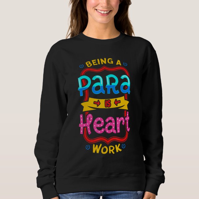 Sudadera Paraeducador Paraprofesional Para Profesores Ai (Anverso)