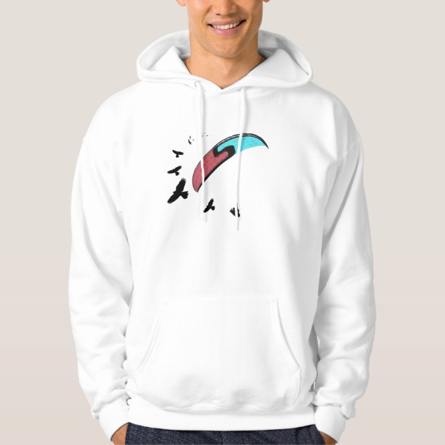 Sudadera Paragliding con halcón (Anverso)