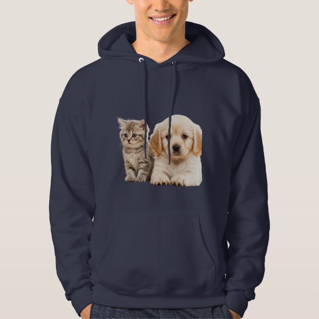 Sudadera Paraíso de los Cachorros y los Gatitos: Diversión  (Anverso)