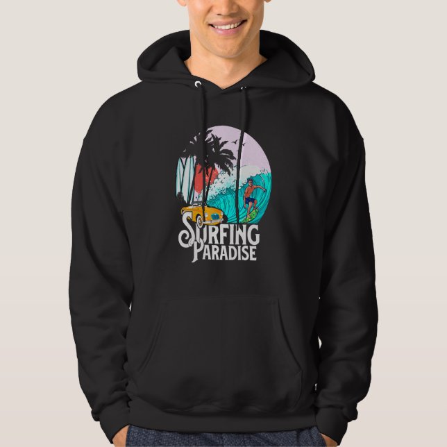 Sudadera Paraíso de surf de verano (Anverso)