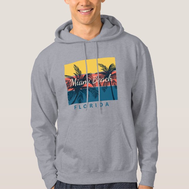 Sudadera Paraíso de Surfing Miami Beach Florida (Anverso)