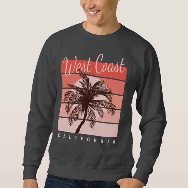 Sudadera Paraíso del Surf Costa Oeste California (Anverso)