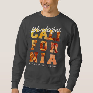 Sudadera Paraíso del surf maravillosa Costa Oeste de Califo