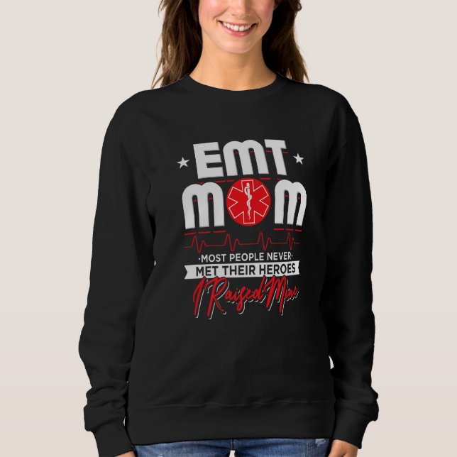 Sudadera Paramedic Emt Mom (Anverso)