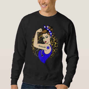 Sudadera Paramédico Ems Chica Power Modern Rosie The Rivete