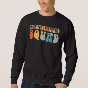 Sudadera Paraprofesional Para Squad Groovy Retro Vintage T
