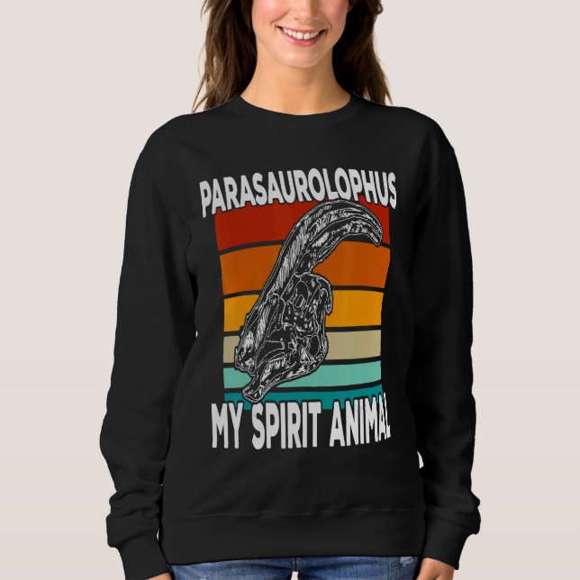 Sudadera Parasaurolophus Is My Spirit Animal  Kids (Anverso)
