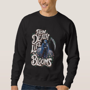 Sudadera Parca de la muerte la vida florece el arte de la f