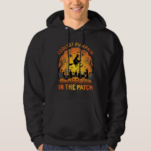 Sudadera Parche de Calabaza más Cool Halloween Bruja Arañas