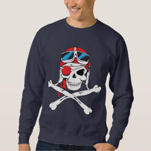 Sudadera Parche pirata de cráneo/ojo