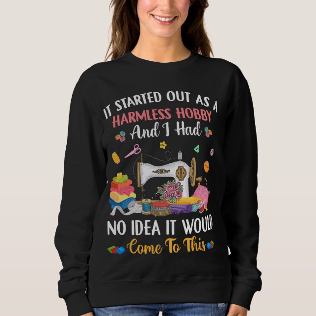 Sudadera Parche Quilting Swing Sewer Lover Seamstress (Anverso)