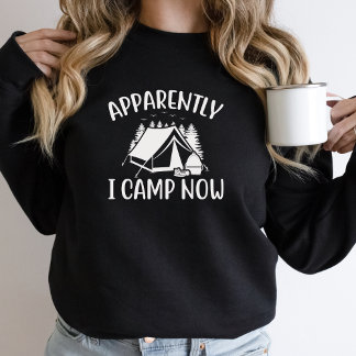 Sudadera Parece gracioso que acampe ahora acampando negro