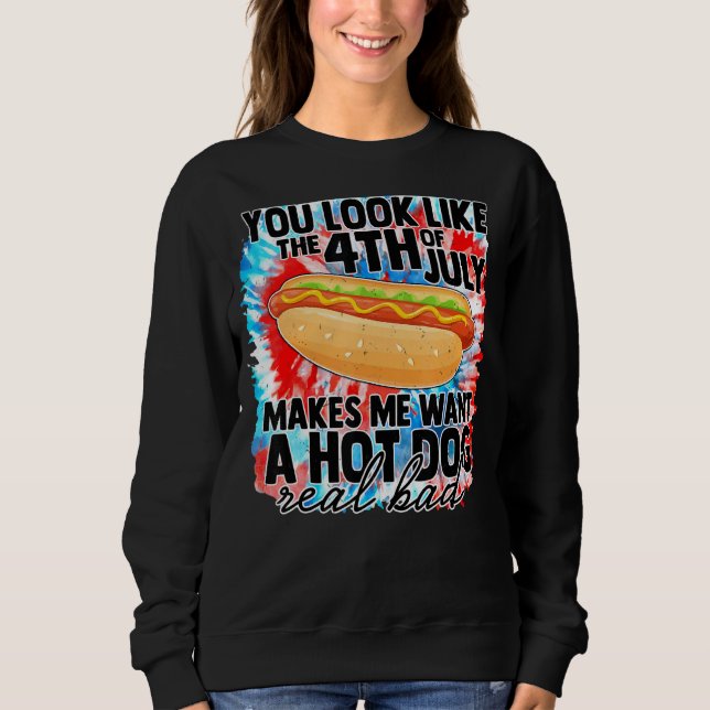 Sudadera Parece Que El 4 De Julio Me Hace Querer Perros Cal (Anverso)