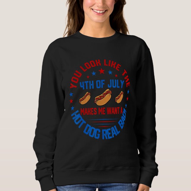 Sudadera Parece Que El 4 De Julio Me Hace Querer Perros Cal (Anverso)