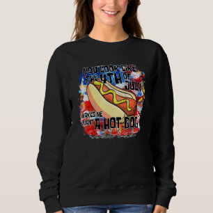 Sudadera Parece Que El 4 De Julio Me Hace Querer Un Hotdog