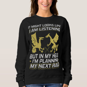 Sudadera Parece que estoy escuchando el ataque de Mmorpg Ga