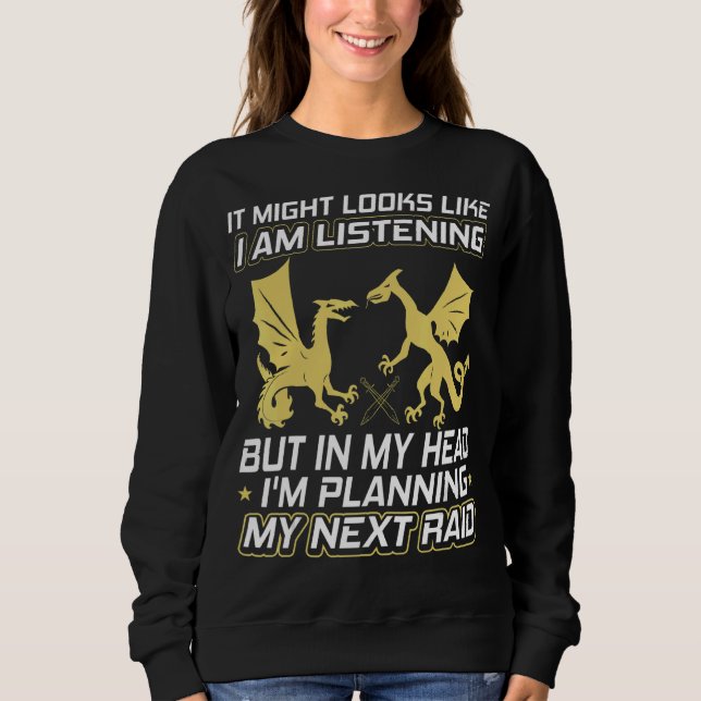 Sudadera Parece que estoy escuchando el ataque de Mmorpg Ga (Anverso)