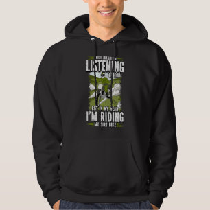 Sudadera Parece que estoy escuchando la motocruz sucia en b