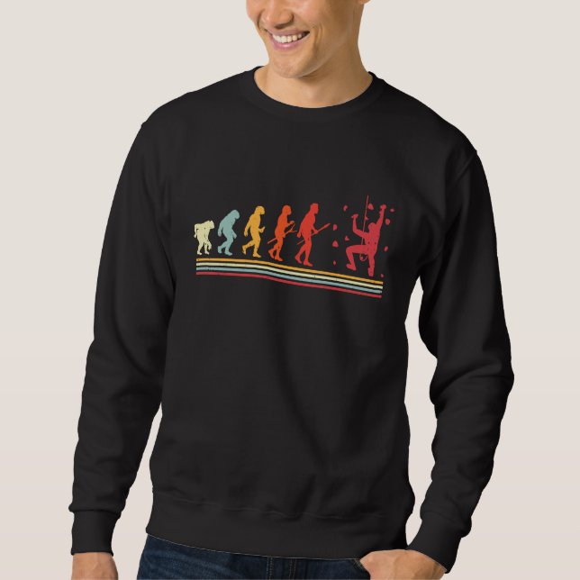 Sudadera Pared de Evolución para Trepar Bouldering Escalado (Anverso)