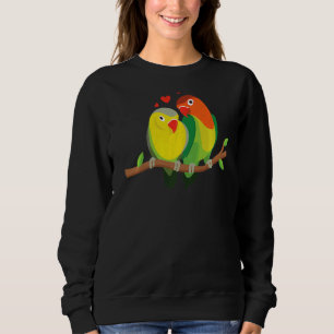 Sudadera Pareja Aves Amantes Amantes Cute Animal Gráfico