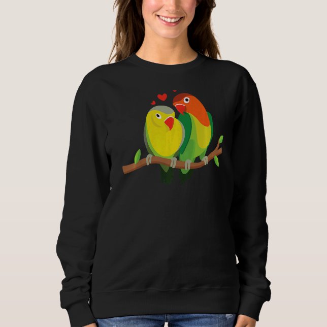 Sudadera Pareja Aves Amantes Amantes Cute Animal Gráfico (Anverso)